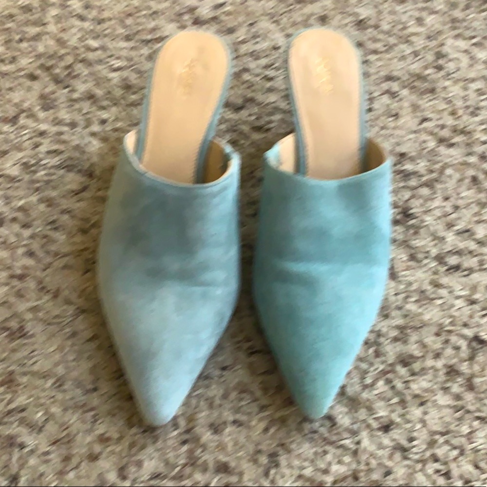 Botkier Robin’s Egg Blue Backless Pumps